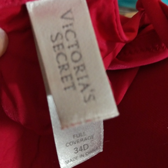 Victoria Secret 34D Red Full Coverage Bra - Picture 4 of 5